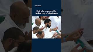 Muslim pilgrims mark holiest Hajj day at Mount Arafat in Saudi Arabia
