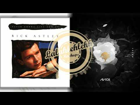 Never Give Up Without You - Rick Astley vs Avicii , Sandro Cavazza (Mashup)