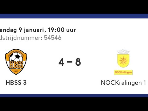 HBSS 3 - NOC Kralingen 1 | 09-01-23 | Competitiewedstrijd