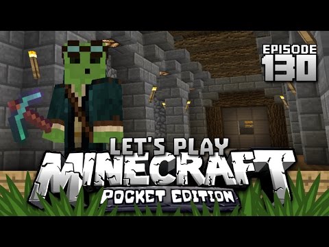 Let's Play Minecraft PE - Ep.130 : Piston Security Door/Fireworks!