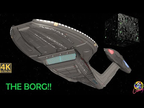 USS Zheng He FLEET VS Assimilation Cube - An old friend returns - Star Trek Ship Battles -