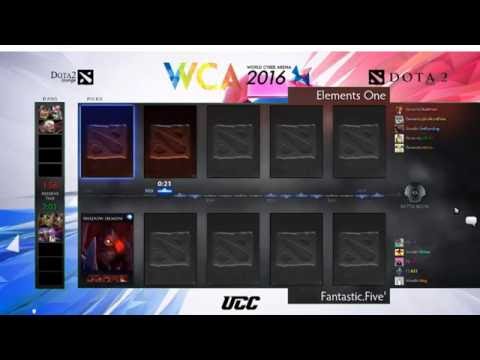 DOTA 2 : WCA 2016 Elements One Vs F5 [Bo3]