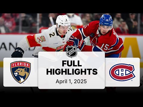 NHL Highlights | Panthers vs. Canadiens | April 01, 2025