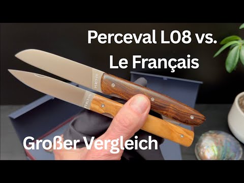 Perceval pocket knife comparison L08 vs. Le Français
