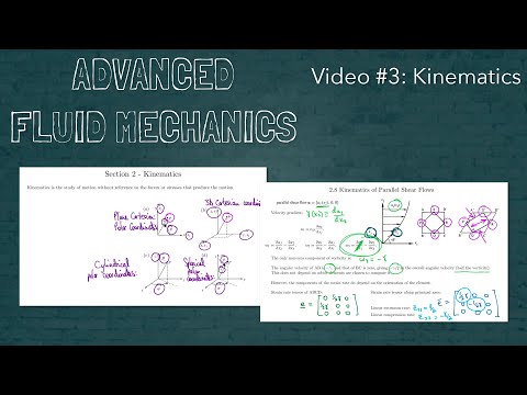 Advanced Fluid Mechanics - Video #3 - Kinematics