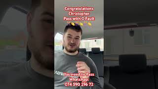 Congratulations Christopher you passed with ZERO FAULT at BLETCHLEY WELL DONE 👏🎊👏🎊👏