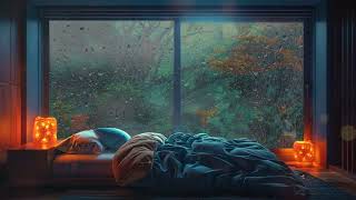 Rain Sounds For Sleeping #80 Rain and Thunderstorm Sounds, Fall Asleep Faster in Cozy Bedroom