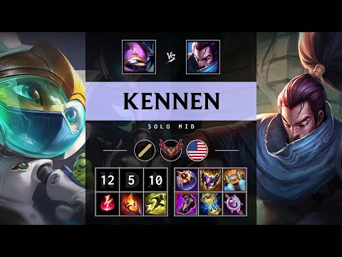 Kennen Mid vs Yasuo - NA Grandmaster Patch 25.21