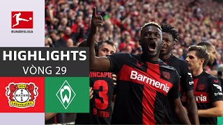 HIGHLIGHTS | Leverkusen - Wender Bremen | Đại tiệc 5 bàn thắng, thầy trò HLV Xabi vô địch sau 31 năm