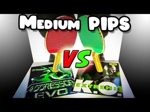 Medium Pips Dr. Neubauer K.O. Extreme vs AGGRESSOR Evo - Table Tennis Review medium pimple