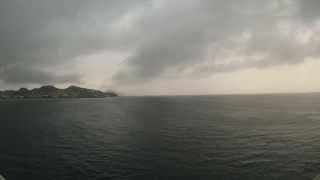 preview picture of video 'Basseterre, St. Kitts - Independence of the Seas Arrival Time Lapse HD (2013)'