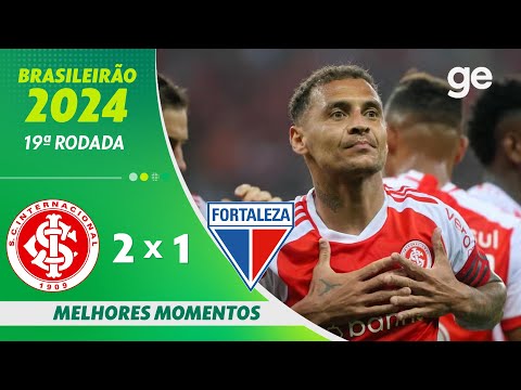 Gols e lances de Internacional x Fortaleza