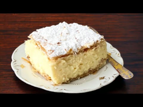 The Best Vanilla Custard Slice - Kremšnita / Krempita / Cremeschnitte Recipe