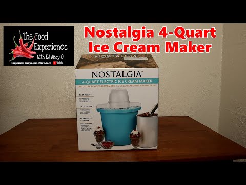 Nostalgia 4 Quart Ice Cream Maker Review and First Use