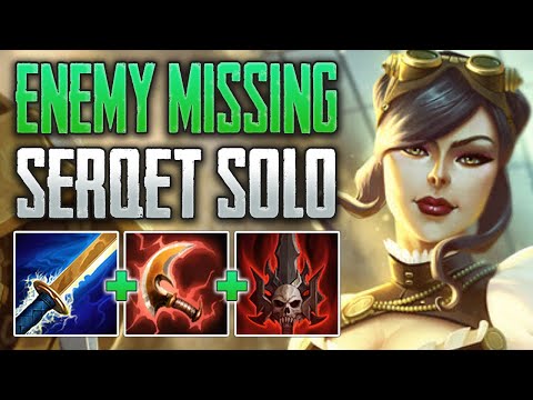 ENEMIES HAVE RETURNED TO BASE! Serqet Solo Gameplay (SMITE Conquest)