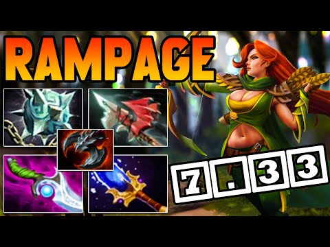 Windranger Dota 2 Rampage 7.33 Meta Carry Build Guide Pro Gameplay Best Item Build