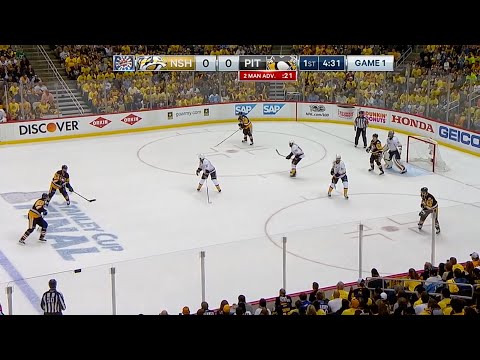 2017 Stanley Cup Final. Predators vs Penguins. Game 1 highlights