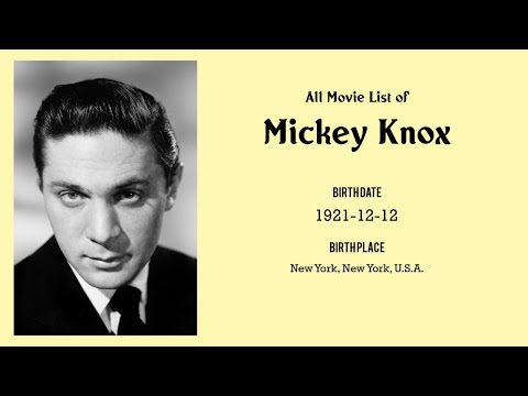 Mickey Knox Movies list Mickey Knox| Filmography of Mickey Knox