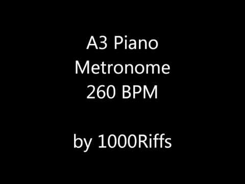 A3 Piano Metronome 260 BPM - Beats Per Minute