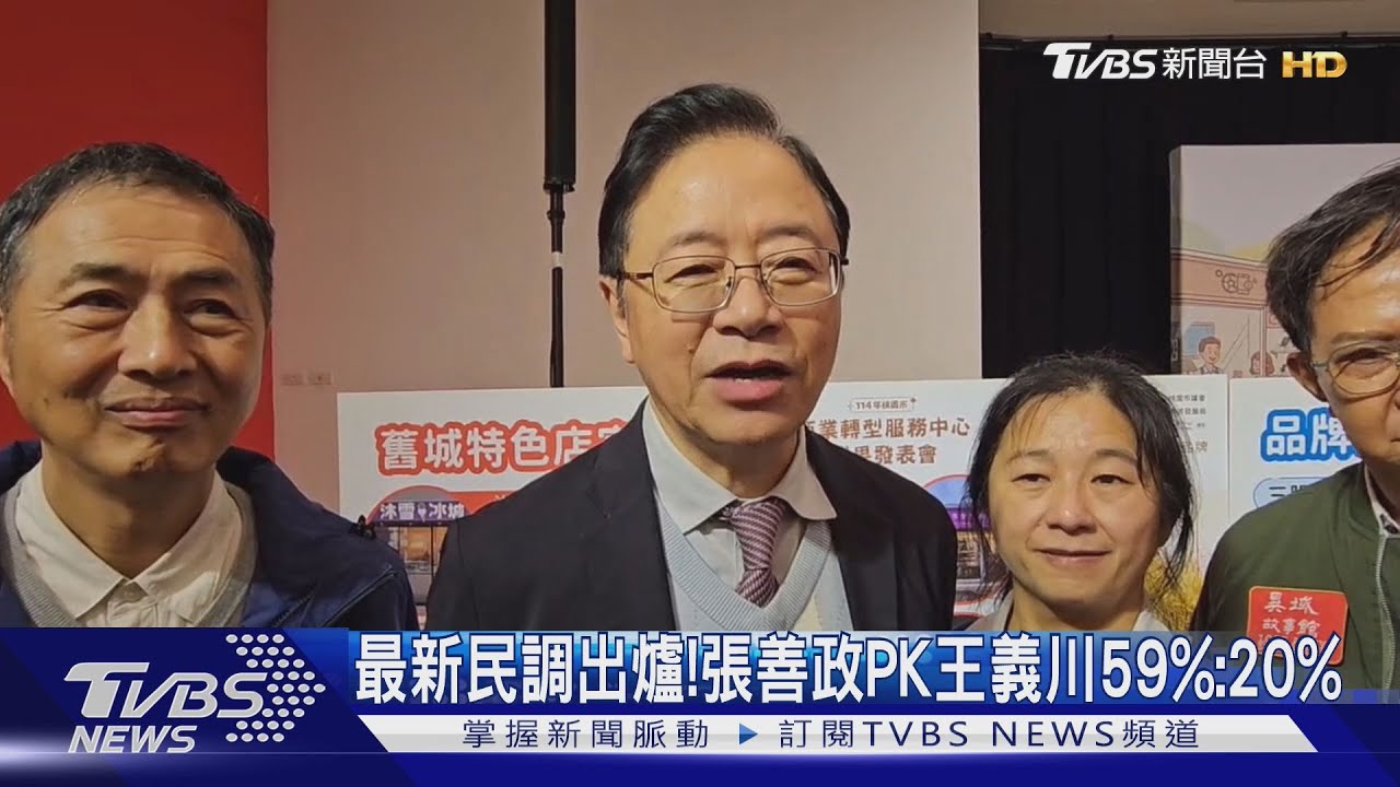 民調贏王義川近4成 張善政:不在乎綠推誰