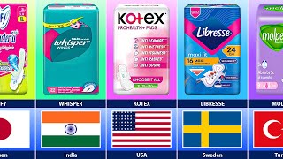 Sanitary Pad Brands From Different Countries