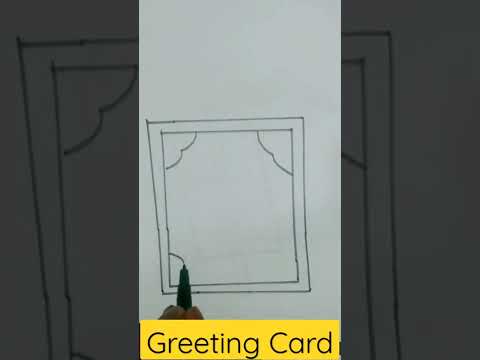 How To Draw Greeting Card || #shorts