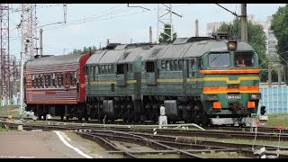 preview picture of video 'Поезд (  Вагон - Дефектоскоп ВД-1МТ 5К )'