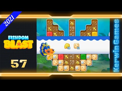 Fishdom Blast Level 57 - No Boosters - 32 moves (2021)