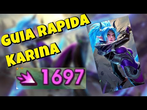 Guia Karina Mobile Legends como usar a karina  Karina Revamp