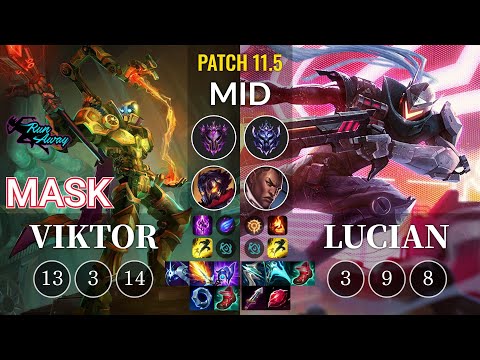 RNW Mask Viktor vs Lucian Mid - KR Patch 11.5