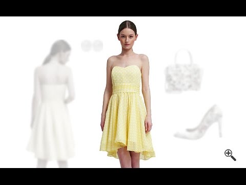 Gelbes Cocktailkleid in Kurz kombinieren + 3 Gelbe Outfits für Pia