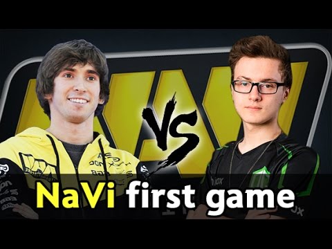 New NaVi first game — Dendi vs Miracle mid