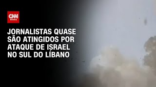 Vídeo: Guerra no Oriente Médio: Jornalistas quase são atingidos por ataque israelense no Líbano | LIVE CNN