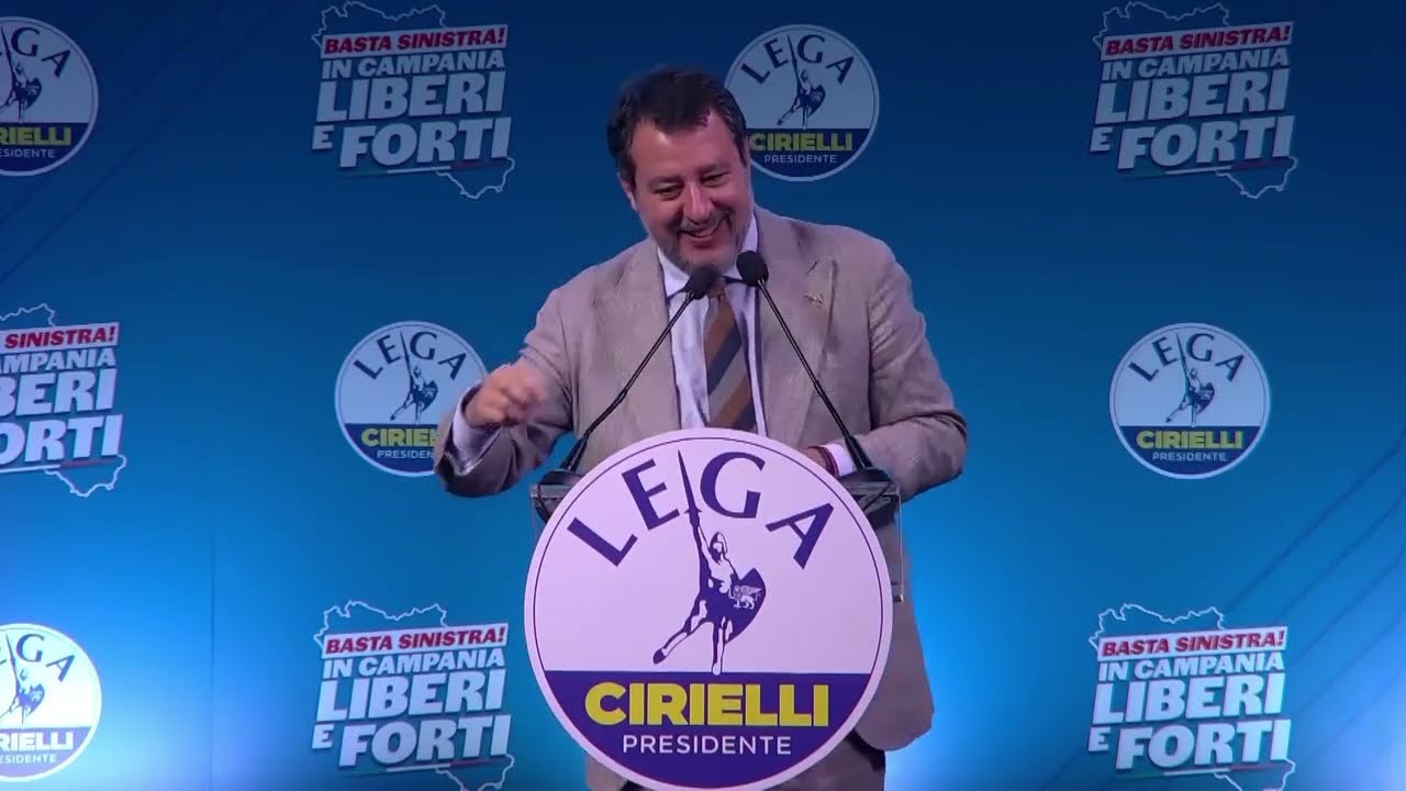 MATTEO SALVINI A CAPUA PER SOSTENERE I CANDIDATI DELLA LEGA IN CAMPANIA