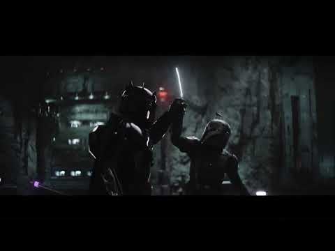 Moff Gideon vs Bo-Katan and Dark Saber is destroyed - Star Wars: The Mandalorian Season 3 Episode 8