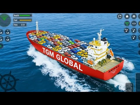 Real Cargo Ship Simulator 3D Gameplay 🚢 | Cars Transport on Huge Ship | Android Mobile Game