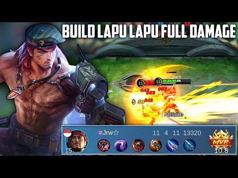 Ini Build Lapu Lapu Full Damage No Item Defense, Damagenya Ga Ngotak | Build Lapu Lapu Paling Sakit