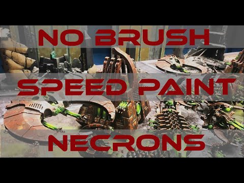 Speed Painting Necrons No Brushes Part 1