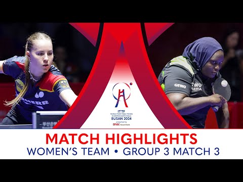 Ajoke Ojomu (NGR) vs Annett Kaufmann (GER) | WT G3 - Match 3 | #ITTFWorlds2024
