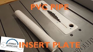 Zero clearance Insert Plate from pvc pipe for Evolution Rage 5s