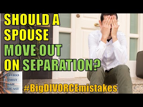 Watch — Should one spouse leave the house on separation — family lawyer