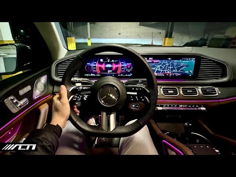 2024 Mercedes GLS 450 POV Night Drive /// Allcarnews