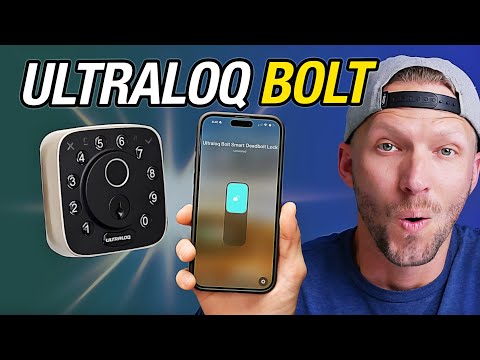 ULTRALOQ Bolt Fingerprint Smart Lock with Door Sensor, Built-in WiFi, Works with Apple Home, Alexa, Google, SmartThings, Keyless Entry Deadbolt with App, Code, Remote Control, Auto Unlock, Auto-Lock video review thumbnail