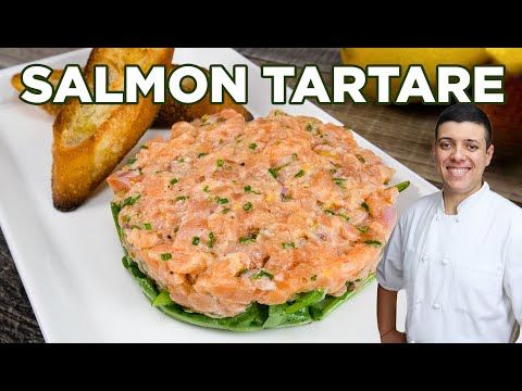 How to Make the Best Salmon Tartare | Easy Salmon Appetizer Recipe by Lounging with Lenny