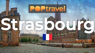 Walking in STRASBOURG / France 🇫🇷- Cathedral and Old Town - 4K 60fps (UHD)