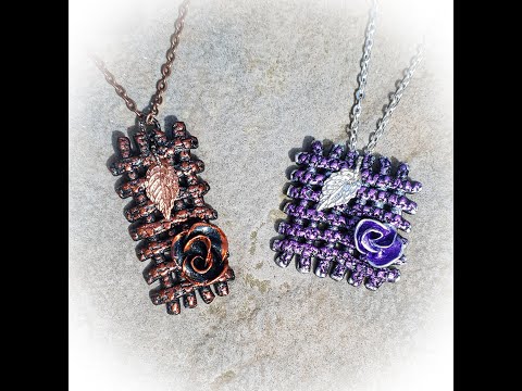 Weave style necklace using extruder, polymer clay