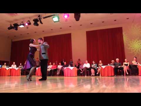  Diego Riemer  and  Natalia Cristobal Rivé  are  dancing  at  Kiev International Tango Festival  in  2015