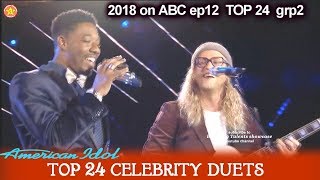 Marcio Donaldson and Allen Stone Duet “ What&#39;s Going On”  Top 24 Celebrity Duets American Idol 2018