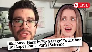 Tai Lopez BUSTED by SEC for $112M Ponzi Scheme #livereact