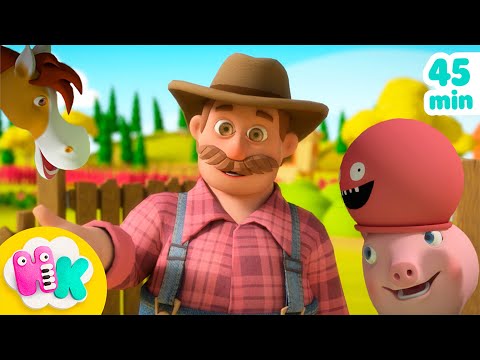 Per Olsen hadde en bondegård 🐮👨‍🌾 Barnesanger på Norsk | HeyKids